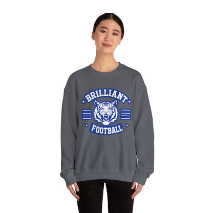 Adult Crewneck Sweatshirt \ Brilliant Tigers Football \ BTF2