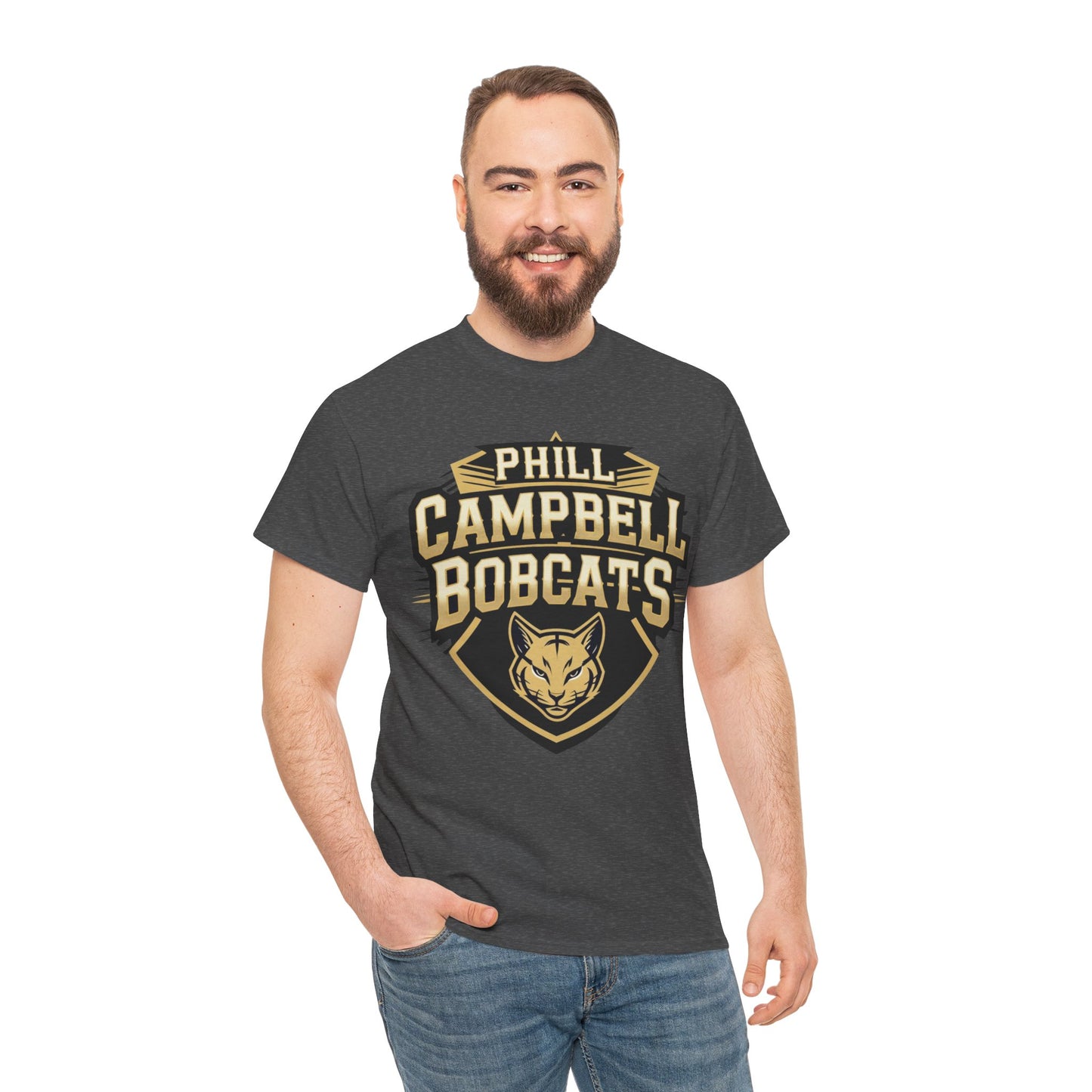 Adult Tee \ Phill Campbell Bobcats \ PCB1