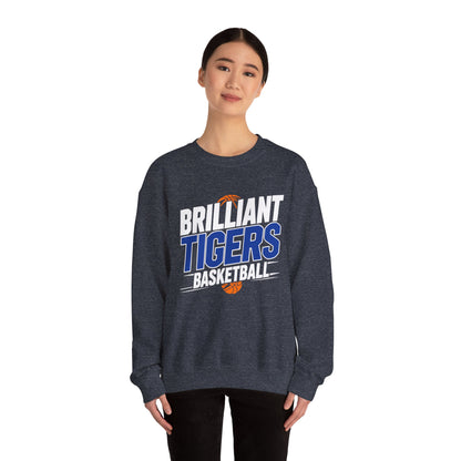 Adult Crewneck Sweatshirt \ Brilliant Tigers Basketball \ BTBK1