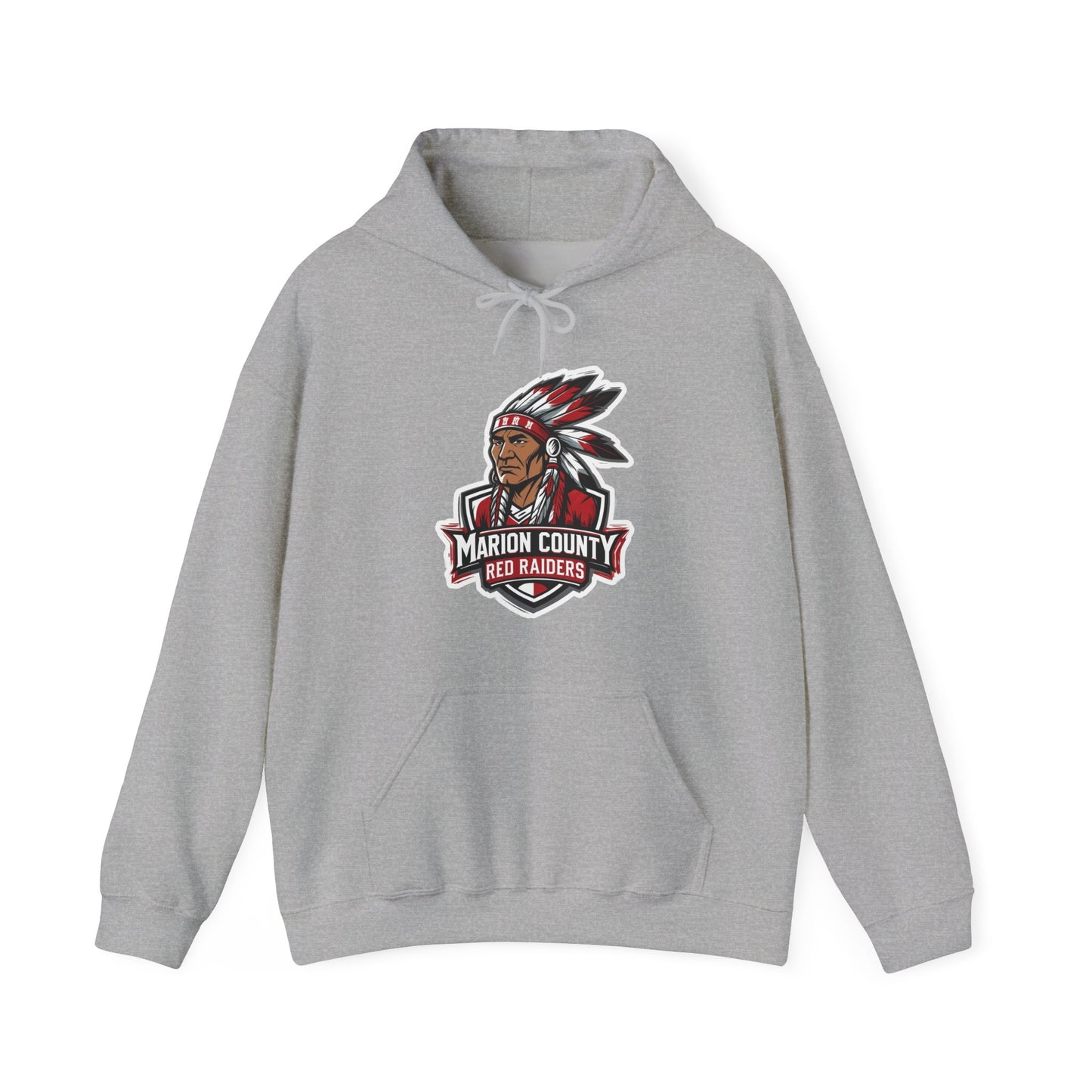 Adult Hooded Sweatshirt \ Marion County Red Raiders \ MC2