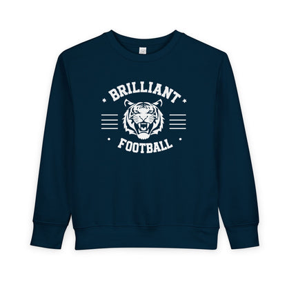 Toddler Crewneck Sweatshirt \ Brilliant Tigers Football \ BTF2