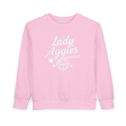 Toddler Crewneck Sweatshirt \ Hamilton Aggies Basketball \ HABBG2