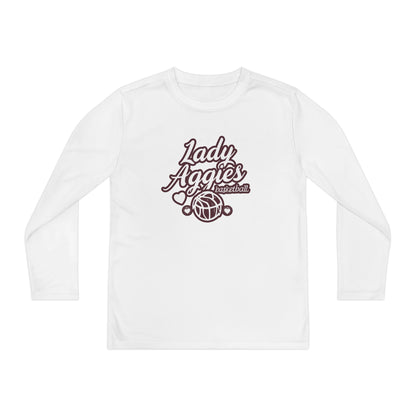 Youth Long Sleeve Tee \ Hamilton Aggies Basketball \ HABBG2