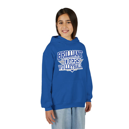 Youth Hoodie Sweatshirt \ Brilliant Tigers Volleyball \ BTV2