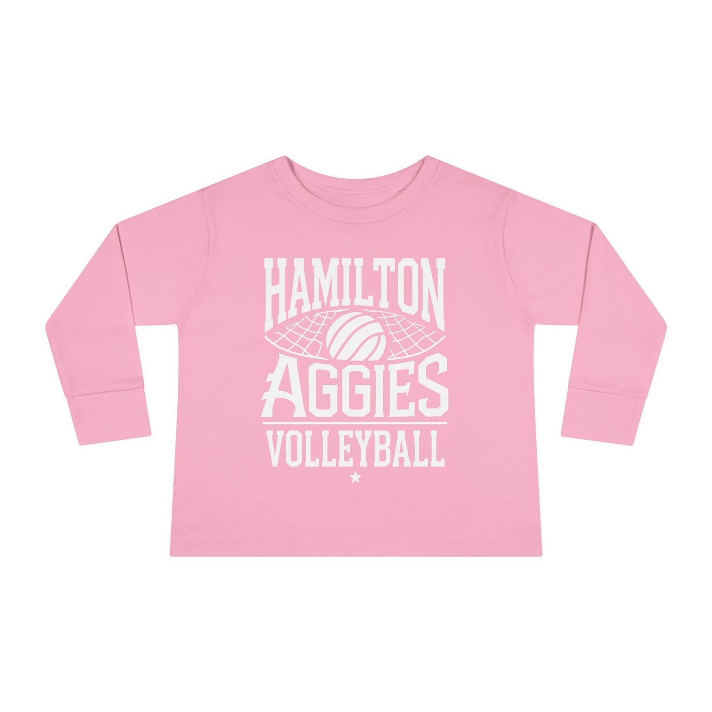 Toddler Long Sleeve Tee \ Hamilton Aggies Volleyball \ HAV2