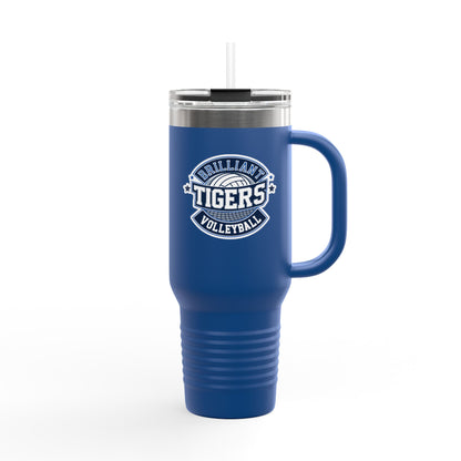 40oz Insulated Tumbler \ Brilliant Tigers Volleyball \ BTV1