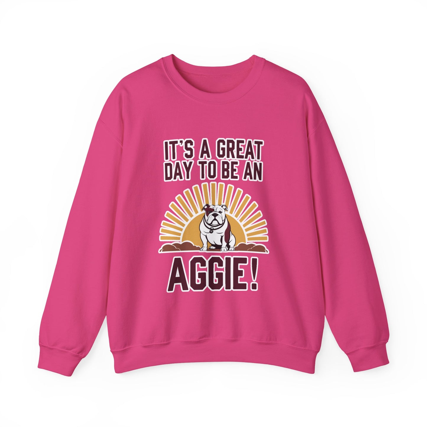 Adult Crewneck Sweatshirt \ It's a Great Day to be a Aggie! \ GDA4