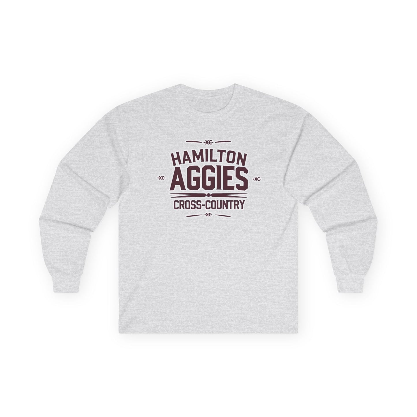 Adult Long Sleeve Tee \ Hamilton Aggies Cross-Country \ HCC1