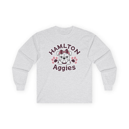 Adult Long Sleeve Tee \ Hamilton Aggies \ HAG3
