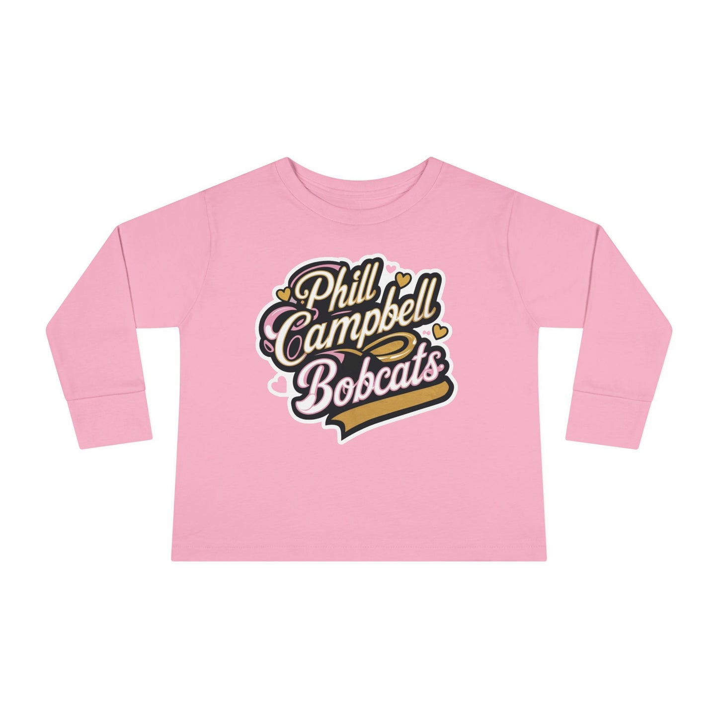 Toddler Long Sleeve Tee \ Phill Campbell Bobcats \ PCBG1