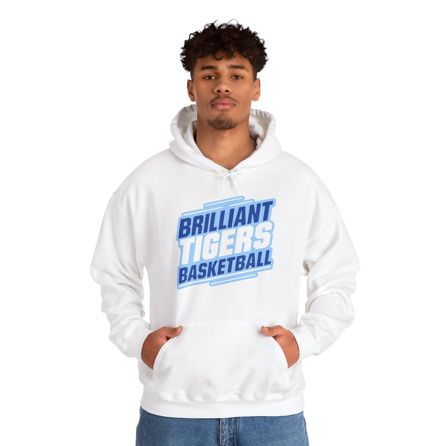 Adult Hoodie Sweatshirt \ Brilliant Tigers Basketball \ BTBK2