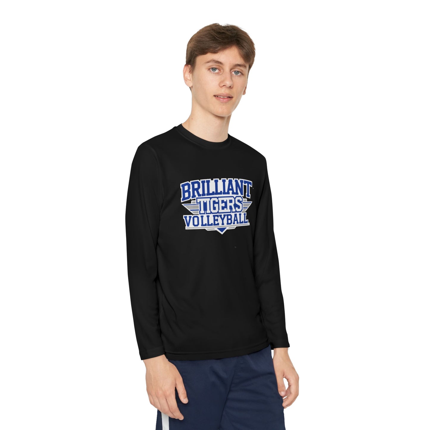 Youth Long Sleeve Tee \ Brilliant Tigers Volleyball \ BTV2