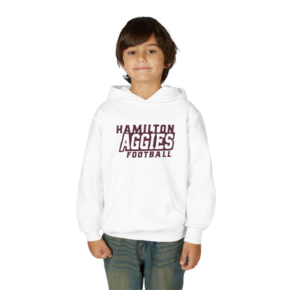 Youth Hoodie Sweatshirt \ Hamilton Aggies Football \ HAF1