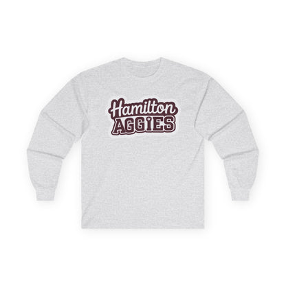 Adult Long Sleeve Tee \ Hamilton Aggies \ HAG2