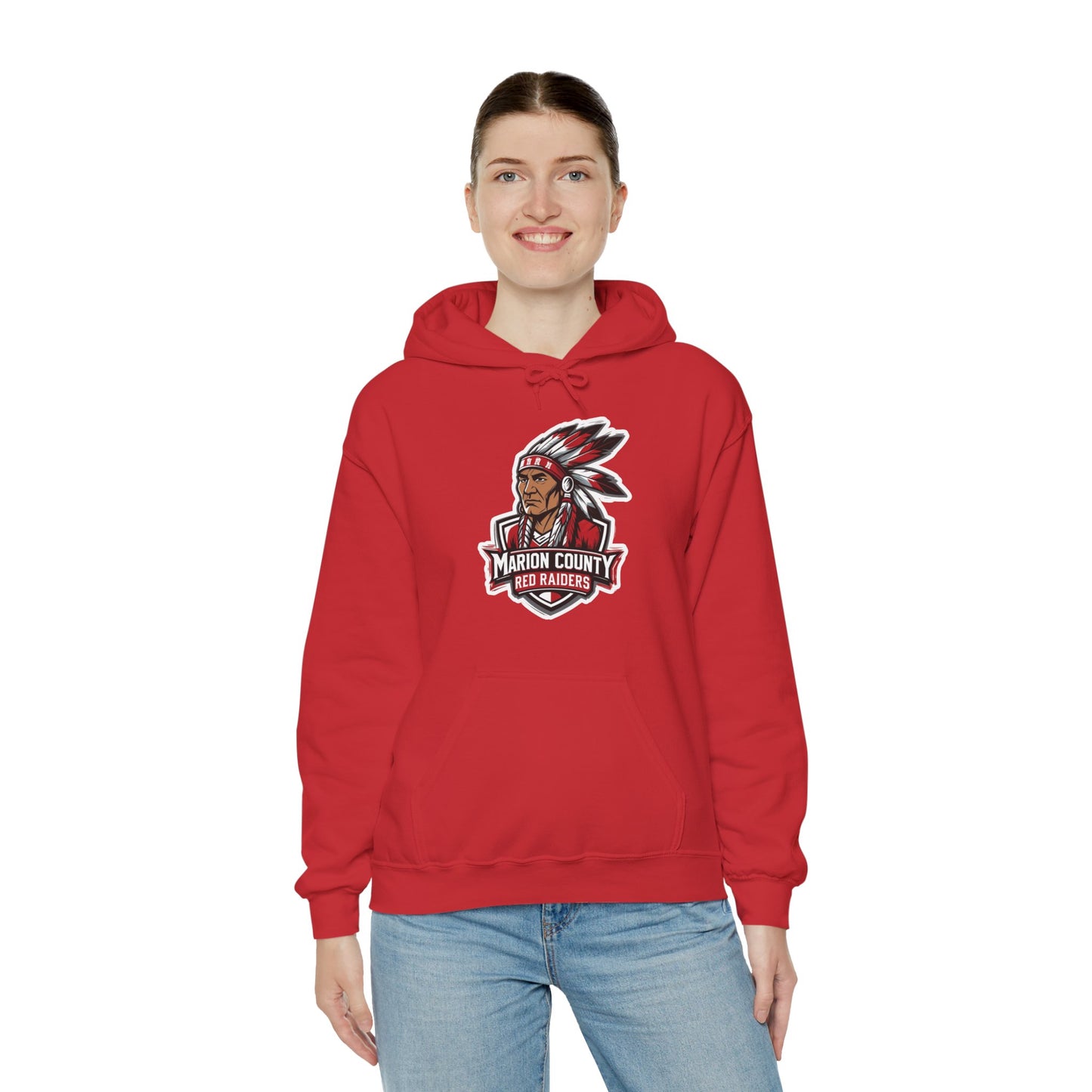 Adult Hooded Sweatshirt \ Marion County Red Raiders \ MC2