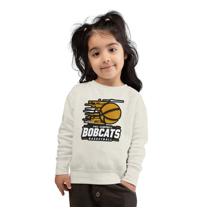 Toddler Crewneck Sweatshirt \ Phil Campbell Bobcats Basketball \ PCBBK2