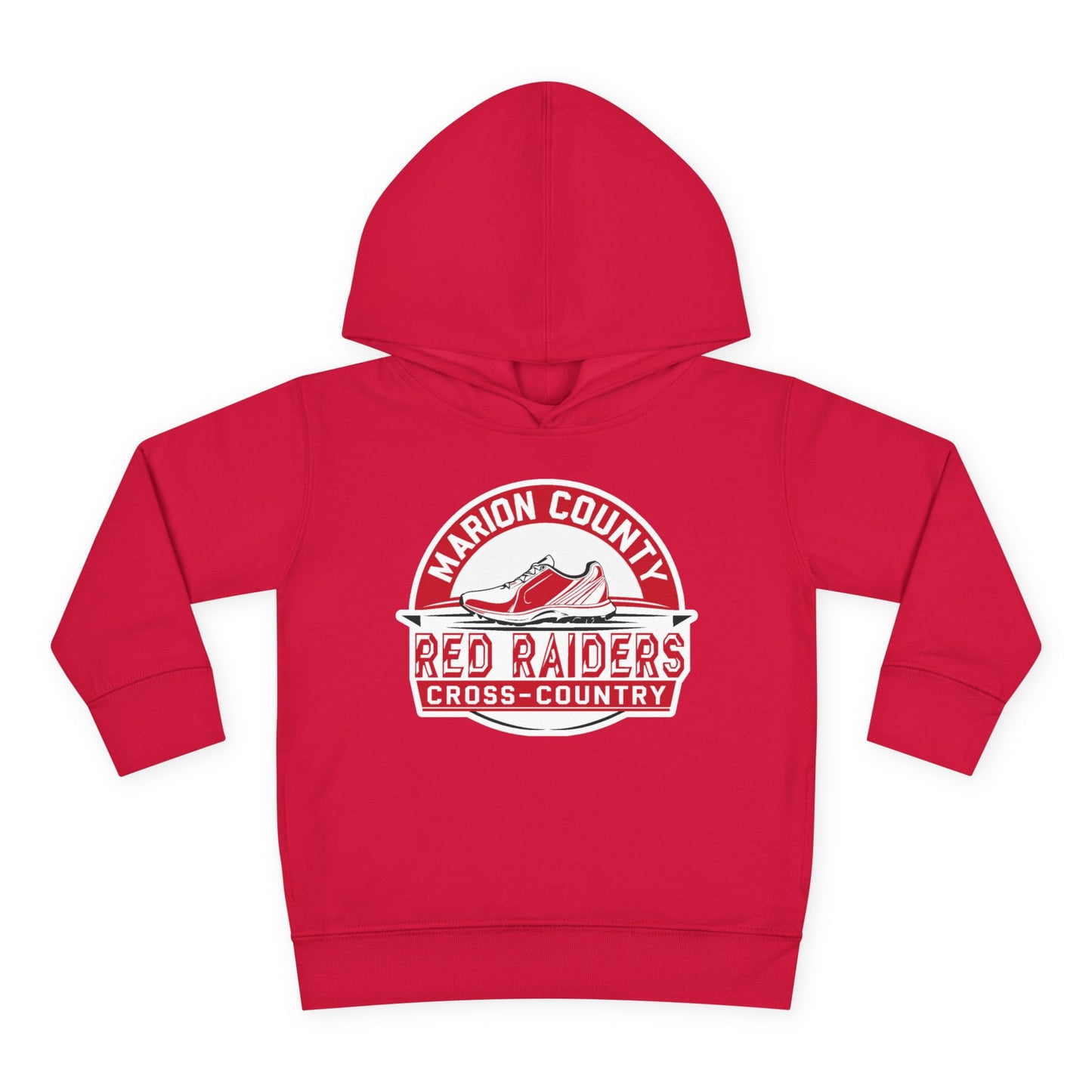 Toddler Hoodie Sweatshirt \ Marion County Red Raiders Cross-Country \ MCCC1