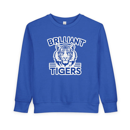 Toddler Crewneck Sweatshirt \ Brilliant Tigers \ BT1
