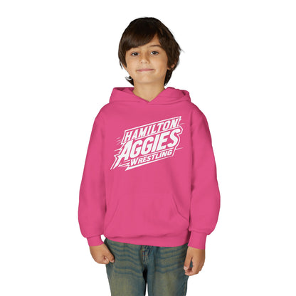 Youth Hoodie Sweatshirt \ Hamilton Aggies Wrestling \ HAW1
