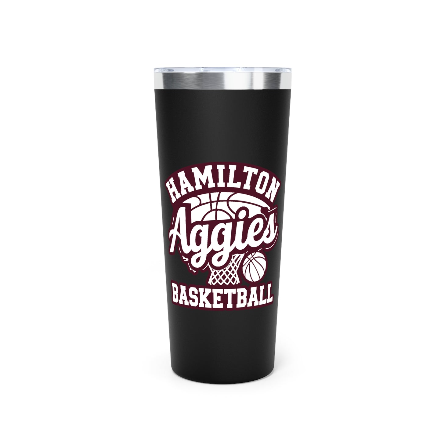 22oz Copper Insulated Tumbler \ Hamilton Aggies Basketball \ HABBG1