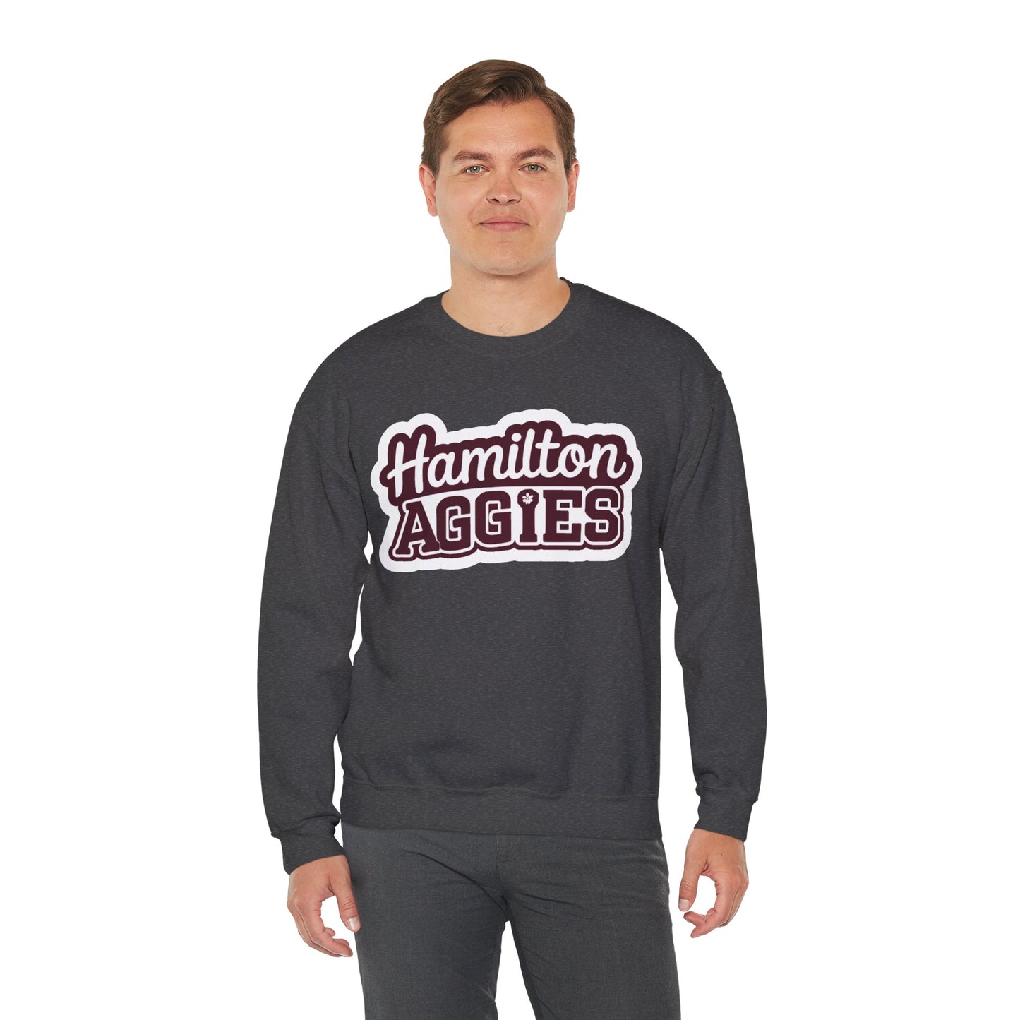 Adult Crewneck Sweatshirt \ Hamilton Aggies \ HAG2