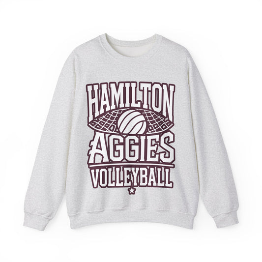Adult Crewneck Sweatshirt \ Hamilton Aggies Volleyball \ HAV2
