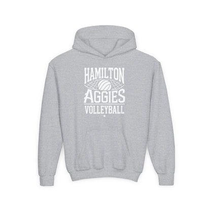 Youth Hoodie Sweatshirt \ Hamilton Aggies Volleyball \ HAV2