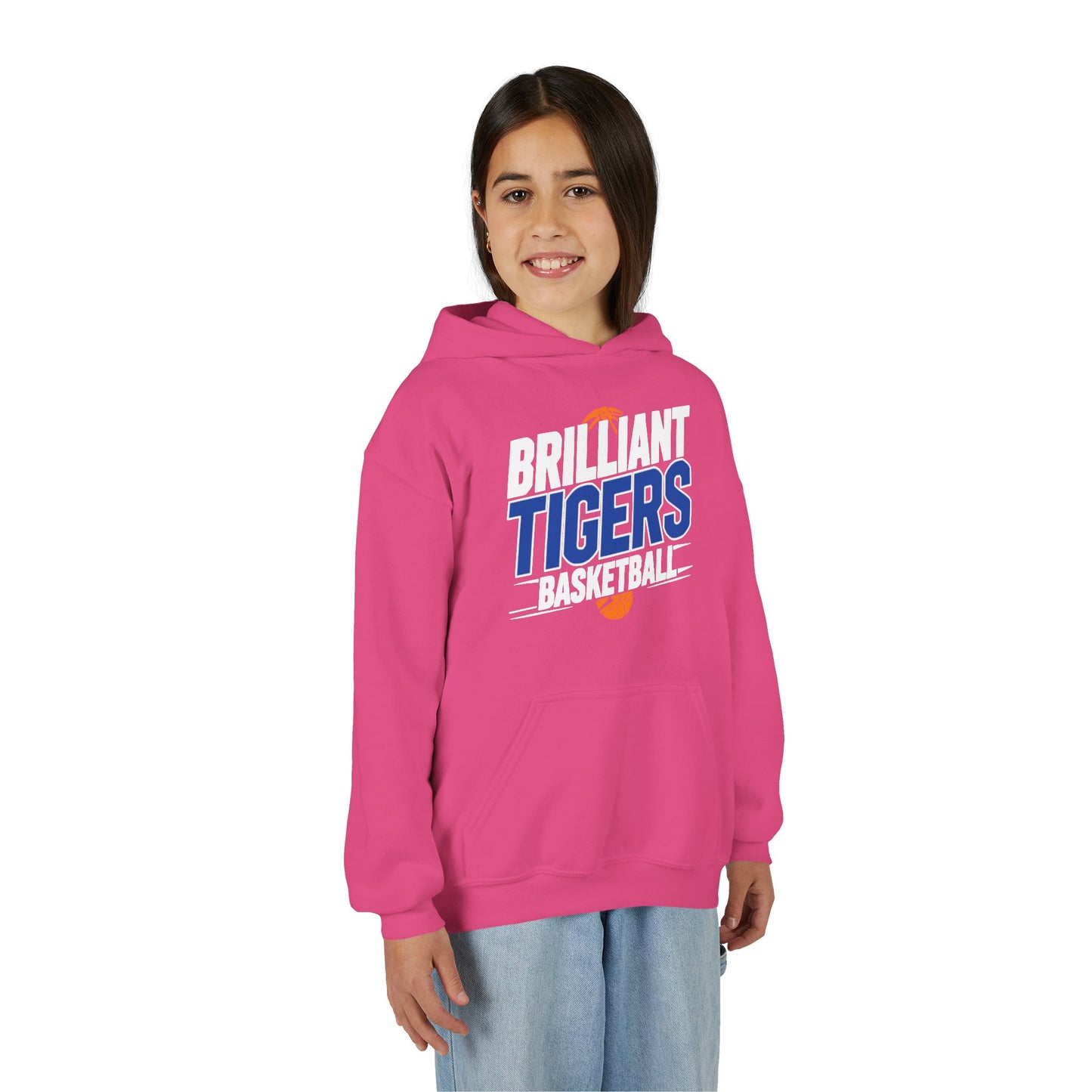Youth Hoodie Sweatshirt \ Brilliant Tigers Basketball \ BTBK1