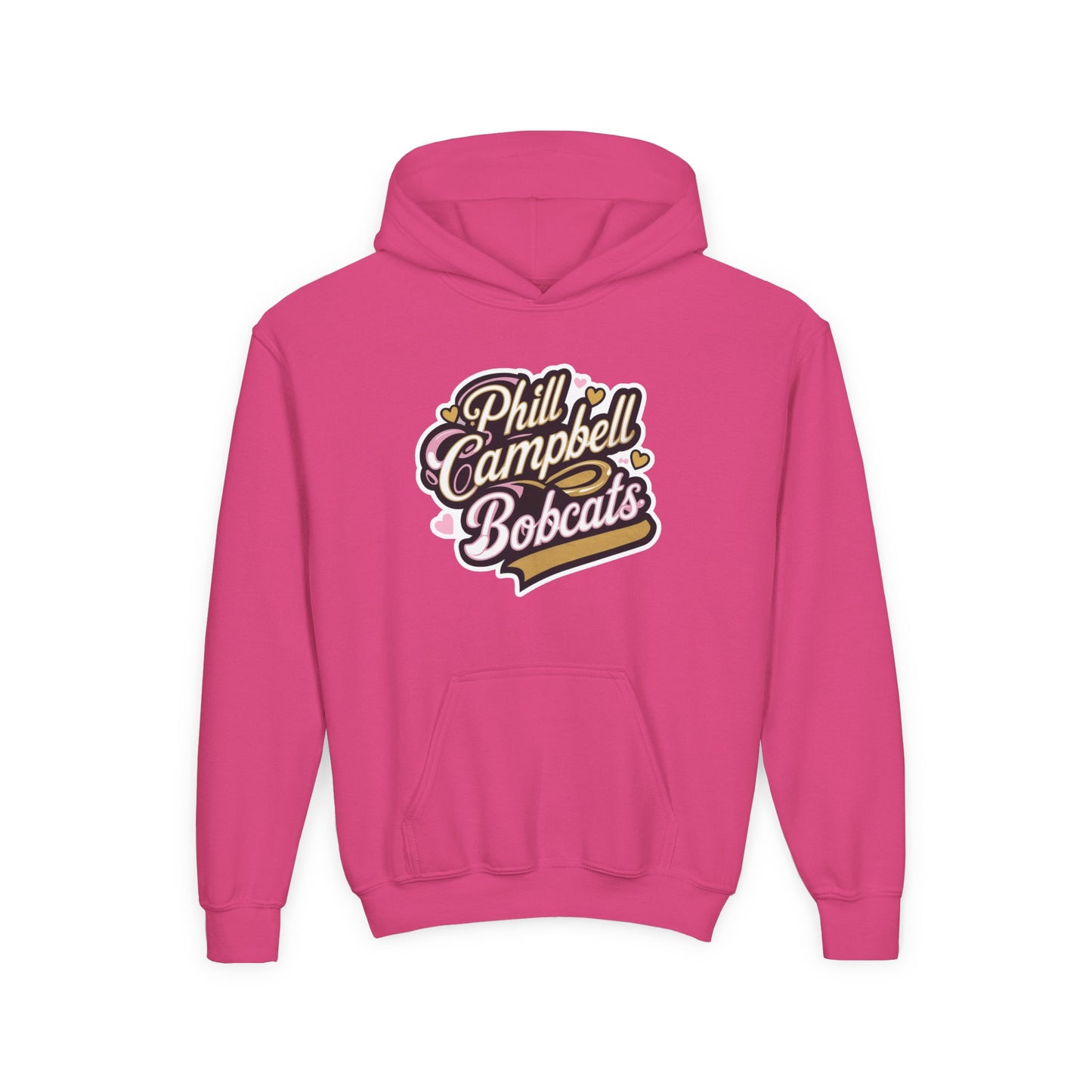 Youth Hoodie Sweatshirt \ Phill Campbell Bobcats \ PCBG1