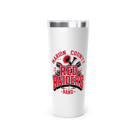 22oz Copper Insulated Tumbler \ Marion County Red Raiders Band \ MCB2