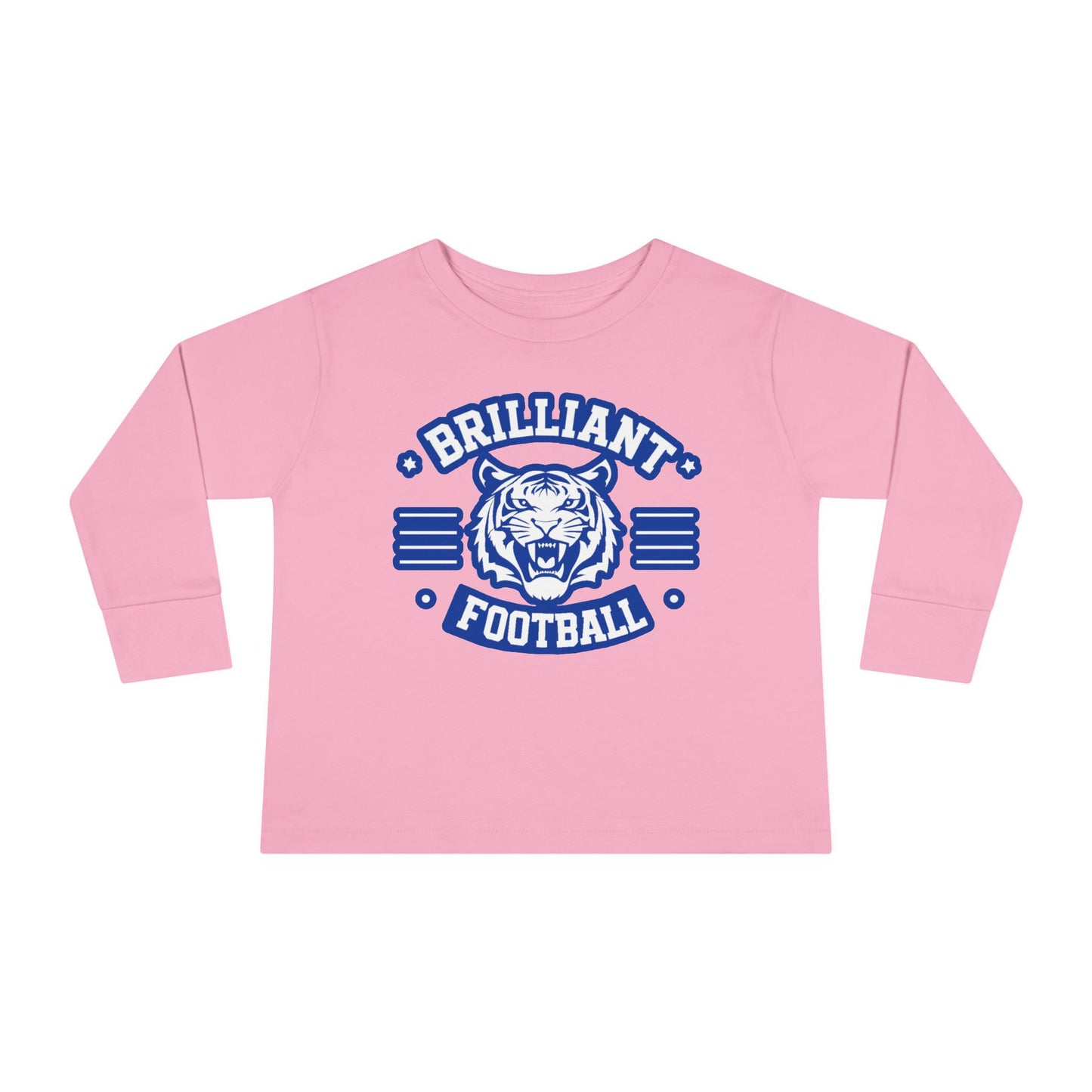 Toddler Long Sleeve Tee \ Brilliant Tigers Football \ BTF2