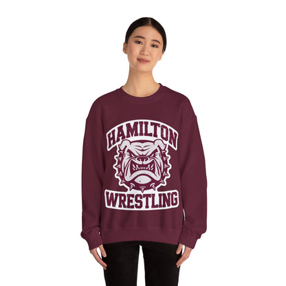 Adult Crewneck Sweatshirt \ Hamilton Aggies Wrestling \ HAW2