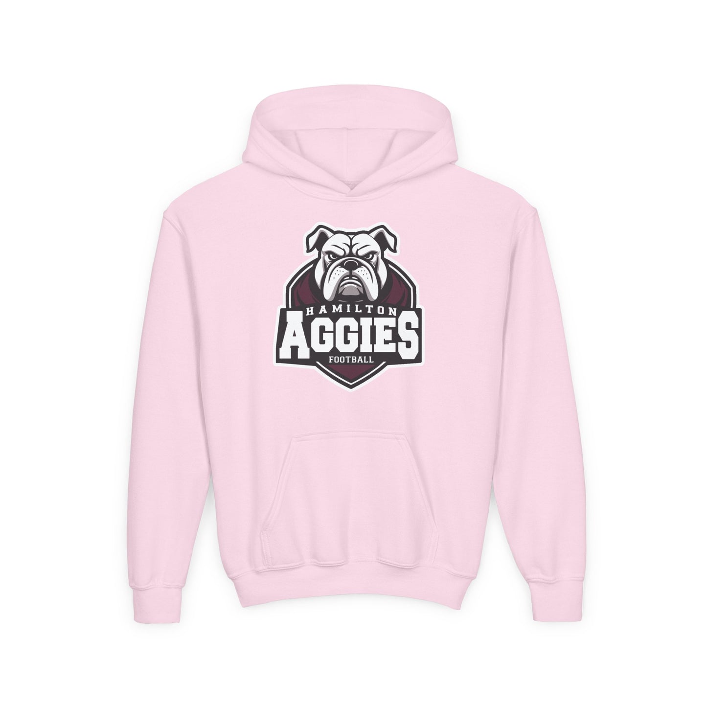 Youth Hoodie Sweatshirt \ Hamilton Aggies Football \ HAF2