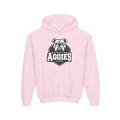 Youth Hoodie Sweatshirt \ Hamilton Aggies Football \ HAF2