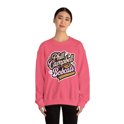 Adult Crewneck Sweatshirt \ Phill Campbell Bobcats \ PCBG1