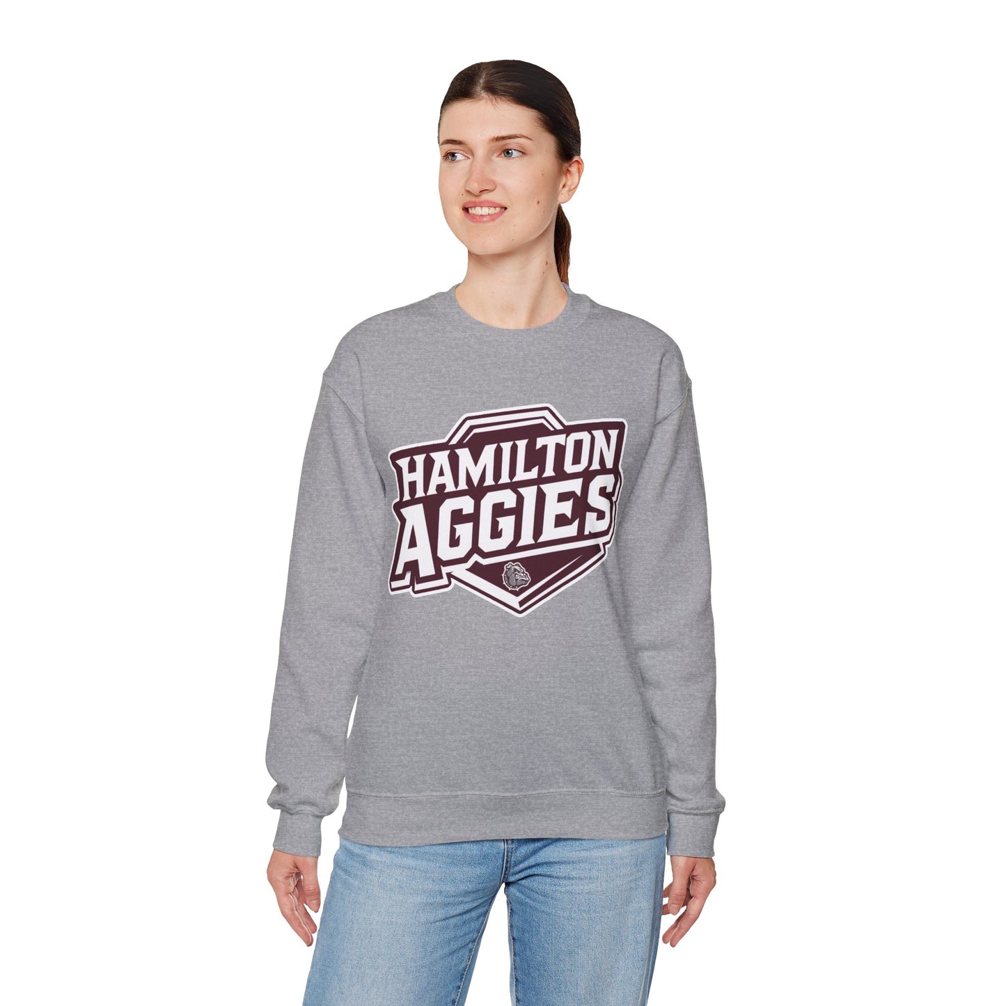 Adult Crewneck Sweatshirt \ Hamilton Aggies \ HA1