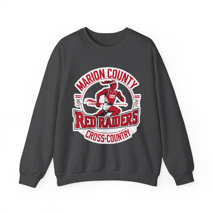 Adult Crewneck Sweatshirt \ Marion County Red Raiders Cross-Country \ MCCC2