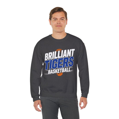 Adult Crewneck Sweatshirt \ Brilliant Tigers Basketball \ BTBK1