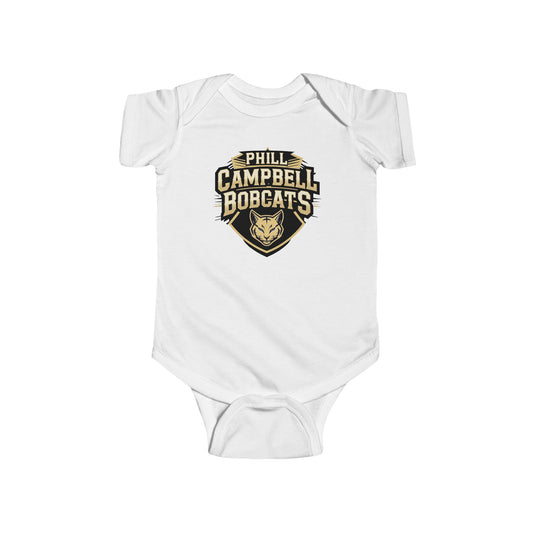 Short Sleeve Baby Bodysuit \ Phill Campbell Bobcats \ PCB1