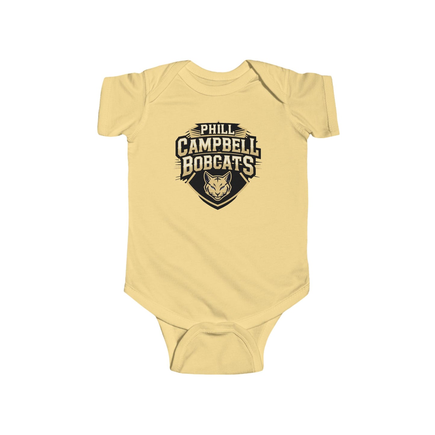 Short Sleeve Baby Bodysuit \ Phill Campbell Bobcats \ PCB1