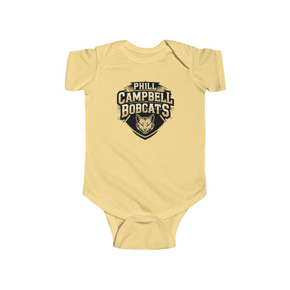 Short Sleeve Baby Bodysuit \ Phill Campbell Bobcats \ PCB1