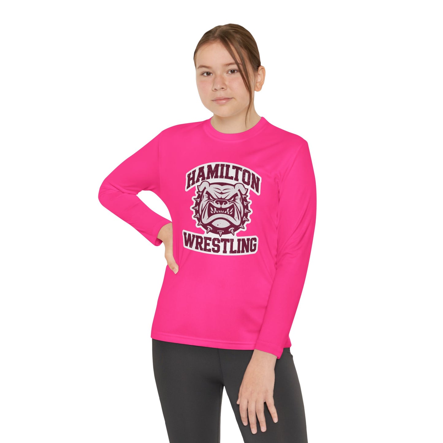 Youth Long Sleeve Tee \ Hamilton Aggies Wrestling \ HAW2