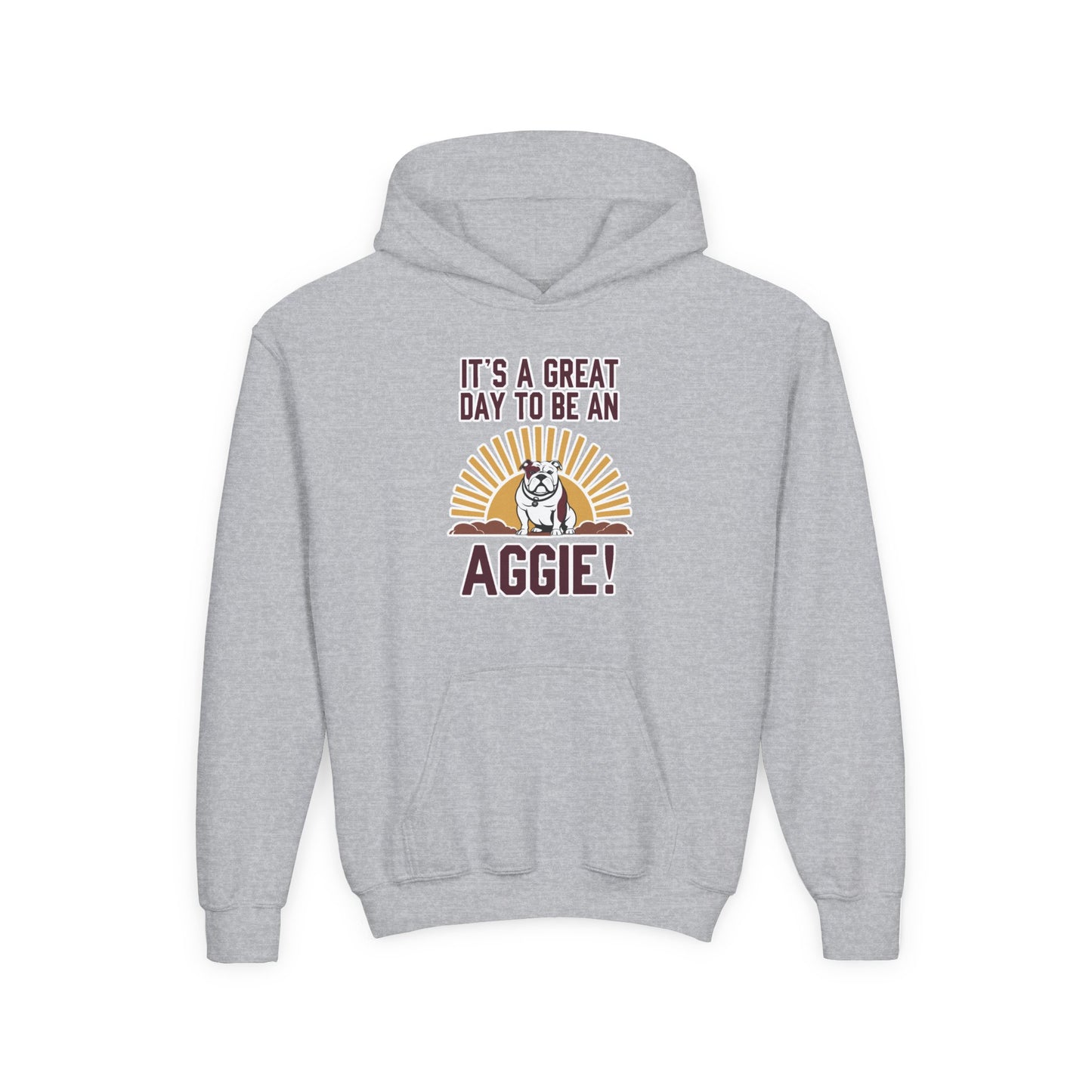 Youth Hoodie Sweatshirt \ It's a Great Day to be an Aggie! \ GDA4