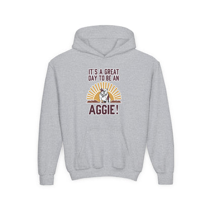 Youth Hoodie Sweatshirt \ It's a Great Day to be an Aggie! \ GDA4