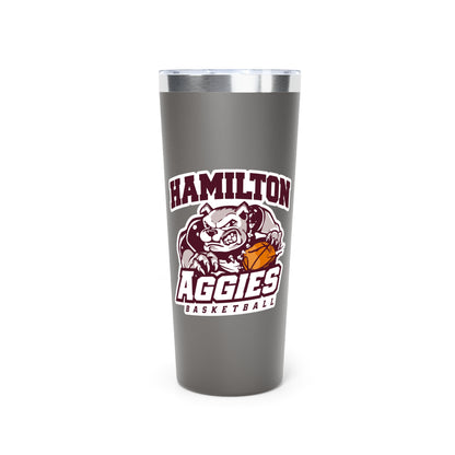 22oz Copper Insulated Tumbler \ Hamilton Aggies Basketball \ HABB1