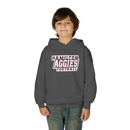 Youth Hoodie Sweatshirt \ Hamilton Aggies Football \ HAF1