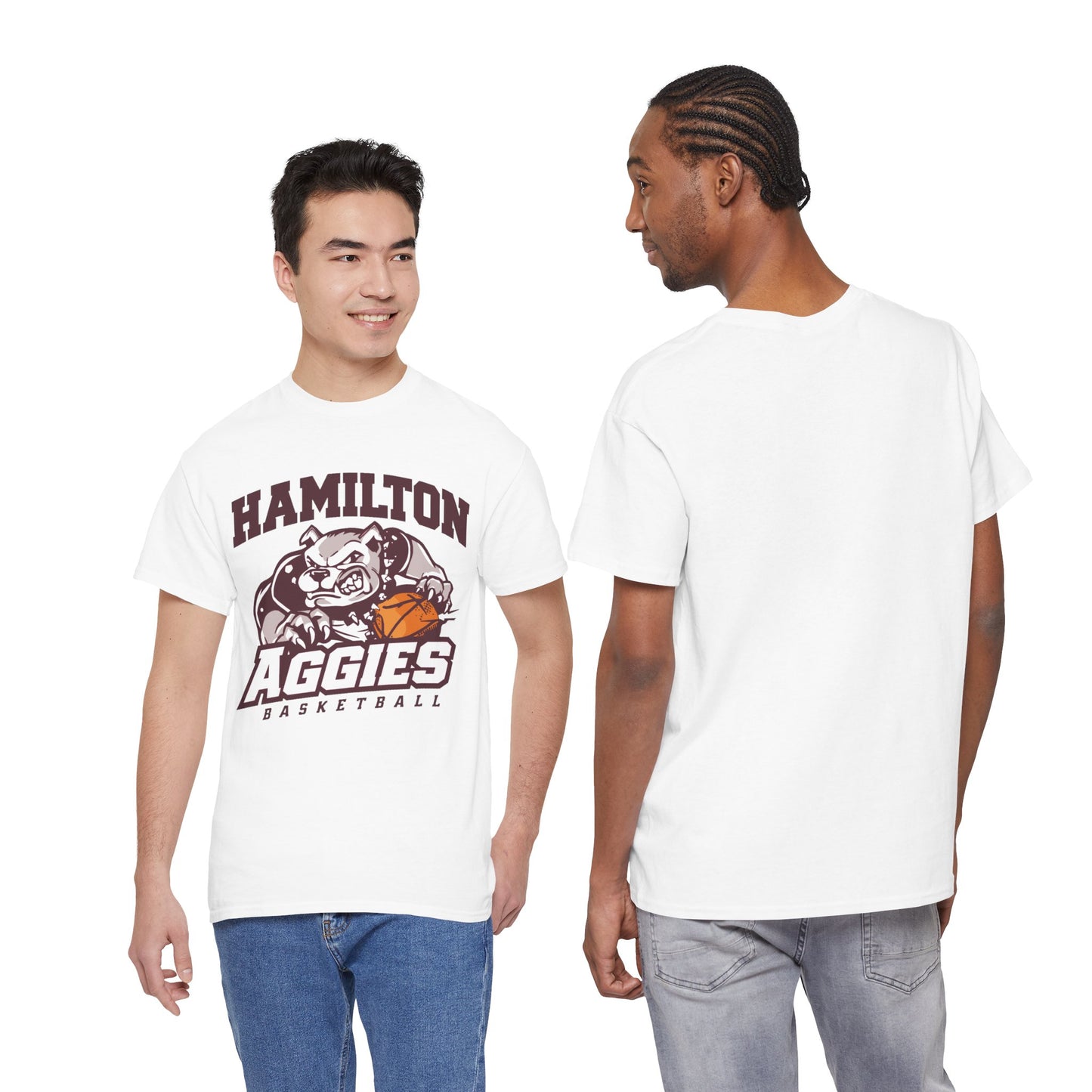 Adult Tee \ Hamilton Aggies Basketball \ HABK1