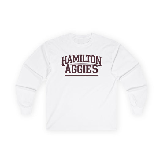 Adult Long Sleeve Tee \ Hamilton Aggies \ HA2