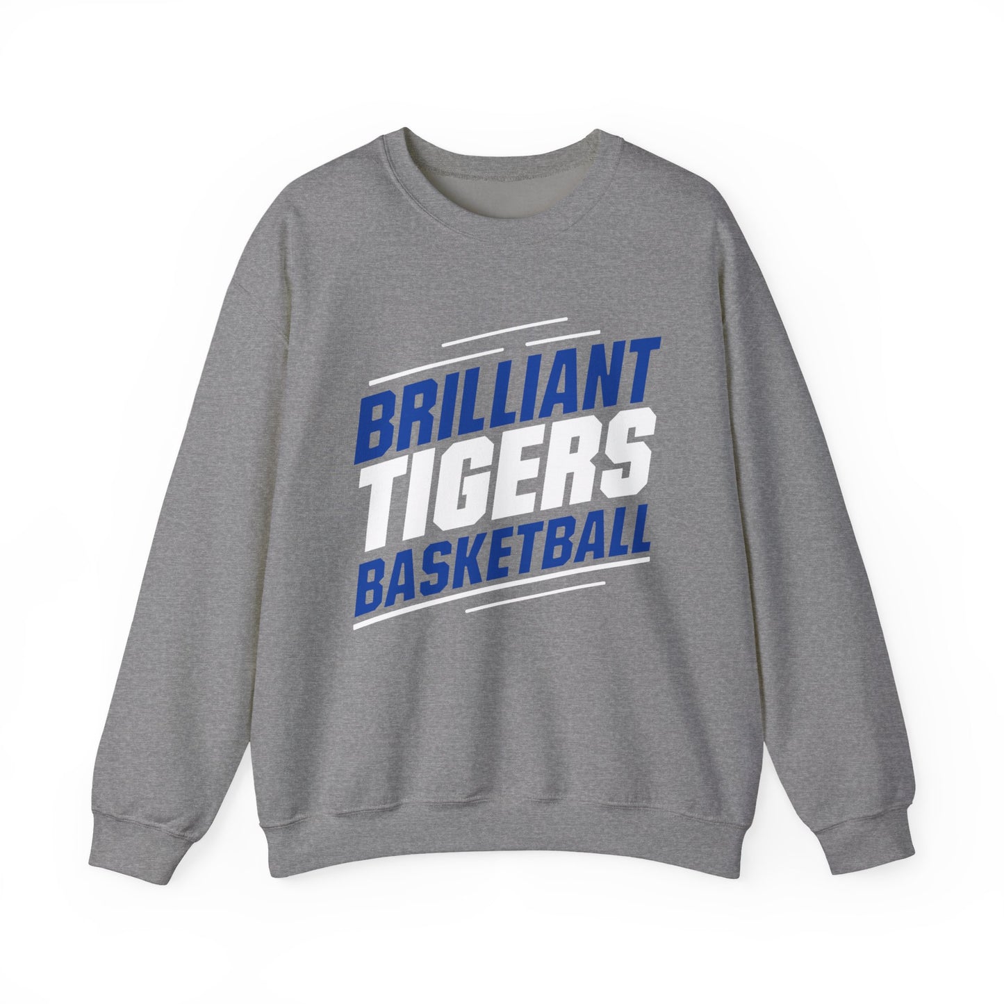 Adult Crewneck Sweatshirt \ Brilliant Tigers Basketball \ BTBK2
