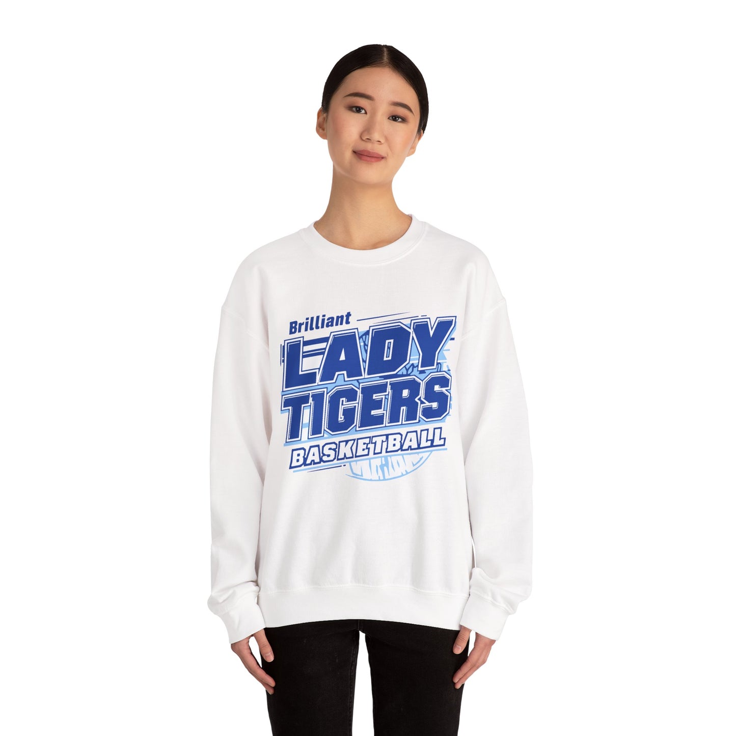 Adult Crewneck Sweatshirt \ Brilliant Tigers Basketball \ BTBKG2